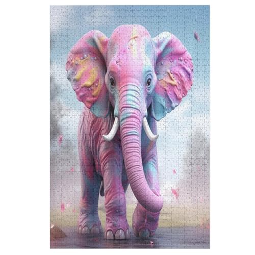 Animal Elefant Puzzle 1000 Teile, Holzpuzzle Herausforderndes Geschicklichkeitsspiel, Kinder Erwachsenenpuzzle Ab 12 Jahren 78×53cm Animal Elefant Puzzle 1000 Teile, Holzpuzzle Herausforderndes Geschicklichkeitsspiel, Kinder Erwachsenenpuzzle Ab 12 Jahren 78×53cm von GGJJTT