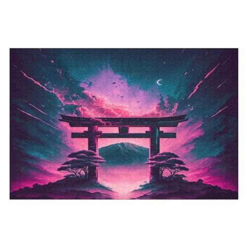 Astrales Tor Puzzle 1000 Teile, Holzpuzzle Herausforderndes Geschicklichkeitsspiel Kinder Erwachsenenpuzzle Ab 12 Jahren 75×50cm von GGJJTT