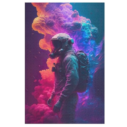Astronaut -Puzzle, 1000 Teile,Holzpuzzle Für Erwachsene Kinder, Lustiges Spielzeug, Denkspiel, Bildungsspiel, 78×53cm Astronaut -Puzzle, 1000 Teile,Holzpuzzle Für Erwachsene Kinder, Lustiges Spielzeug, Denkspiel, Bildungsspiel, 78×53cm von GGJJTT