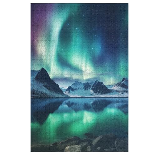 Aurora 1000 Teile Premium-Puzzles Für Erwachsene Kinder- Holzpuzzles Spaß Und Lernspiele - Perfekte Puzzle-Geschenke 78×53cm von GGJJTT