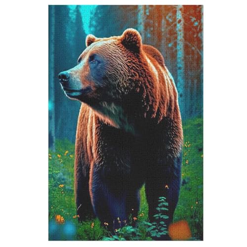 Bär Puzzles Für Erwachsene, 1000-teiliges Holzpuzzle, Geeignet Für Kinder Ab 12 Jahren, Die Pädagogische Puzzle Lernen 78×53cm Bär Puzzles Für Erwachsene, 1000-teiliges Holzpuzzle, Geeignet Für Kinder Ab 12 Jahren, Die Pädagogische Puzzle Lernen 78×53cm von GGJJTT