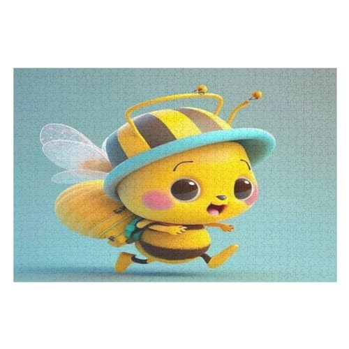 Biene 1000 Teile Puzzles Für Erwachsene, Impossible Puzzle, Geschicklichkeitsspiel Für Die Ganze Familie, Kinder Holzpuzzle 75×50cm Biene 1000 Teile Puzzles Für Erwachsene, Impossible Puzzle, Geschicklichkeitsspiel Für Die Ganze Familie, Kinder Holzpuzzle 75×50cm von GGJJTT