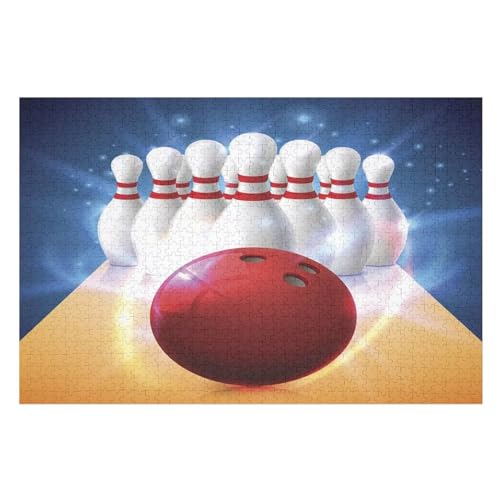 Bowling 1000 Teile Puzzles, Wood Craft, Hochwertiges Modernes Puzzle, DIY, Für Erwachsene Und Kinder Ab 12 Jahren, 75×50cm Bowling 1000 Teile Puzzles, Wood Craft, Hochwertiges Modernes Puzzle, DIY, Für Erwachsene Und Kinder Ab 12 Jahren, 75×50cm von GGJJTT