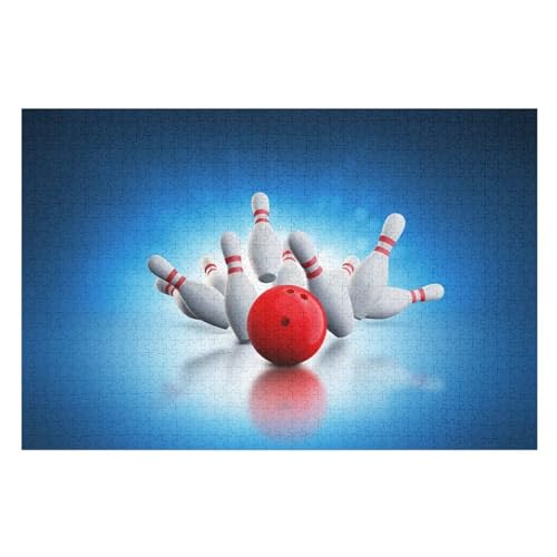 Bowling Puzzle 1000 Teile, Holzpuzzle Herausforderndes Geschicklichkeitsspiel Für Die Ganze Familie, Kinder Erwachsenenpuzzle Ab 12 Jahren 75×50cm Bowling Puzzle 1000 Teile, Holzpuzzle Herausforderndes Geschicklichkeitsspiel Für Die Ganze Familie, Kinder Erwachsenenpuzzle Ab 12 Jahren 75×50cm von GGJJTT