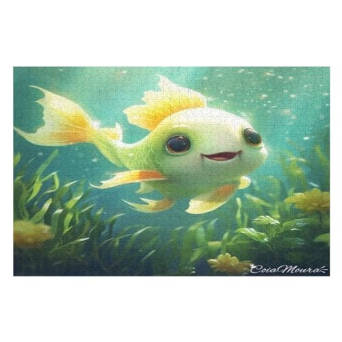Cute Fisch Holzpuzzle Erwachsene - 1000 Teiliges Jigsaw Knobelspiel - Puzzle Für Erwachsene & Kinder - Outdoor & Reisespielzeug 75×50cm Cute Fisch Holzpuzzle Erwachsene - 1000 Teiliges Jigsaw Knobelspiel - Puzzle Für Erwachsene & Kinder - Outdoor & Reisespielzeug 75×50cm von GGJJTT