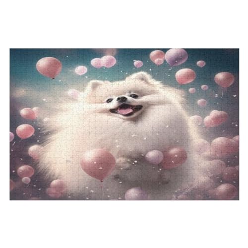 Cute Katze Holzpuzzle 1000 Teile, Knobelspiele Für Erwachsene, Teenager, Puzzles Unmögliche - Kinder Puzzle Zimmer Deko （75×50cm） von GGJJTT