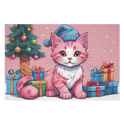 Cute Katze Puzzles 1000 Teile Erwachsener Kniffel Spaß Für Die Ganze Familie, Holzpuzzle Kinder Erwachsene, Impossible Puzzle Schwer 75×50cm Cute Katze Puzzles 1000 Teile Erwachsener Kniffel Spaß Für Die Ganze Familie, Holzpuzzle Kinder Erwachsene, Impossible Puzzle Schwer 75×50cm von GGJJTT