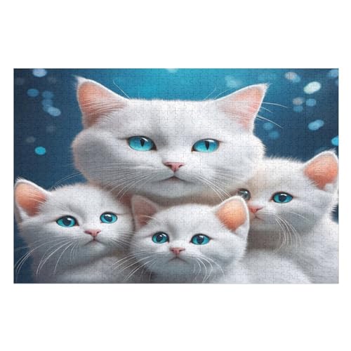 Cute Katze Puzzles 1000 Teile Erwachsener Kniffel Spaß Für Die Ganze Familie, Holzpuzzle Kinder Erwachsene, Impossible Puzzle Schwer 75×50cm Cute Katze Puzzles 1000 Teile Erwachsener Kniffel Spaß Für Die Ganze Familie, Holzpuzzle Kinder Erwachsene, Impossible Puzzle Schwer 75×50cm von GGJJTT