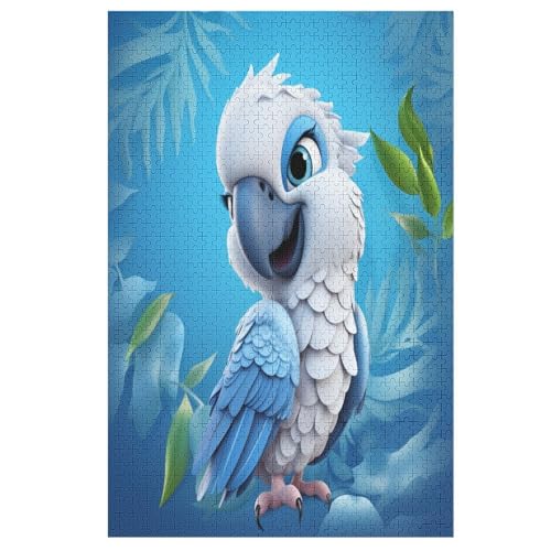 Cute Papagei 1000 Teile Premium-Puzzles Für Erwachsene Kinder- Holzpuzzles Spaß Und Lernspiele - Perfekte Puzzle-Geschenke （78×53cm） von GGJJTT