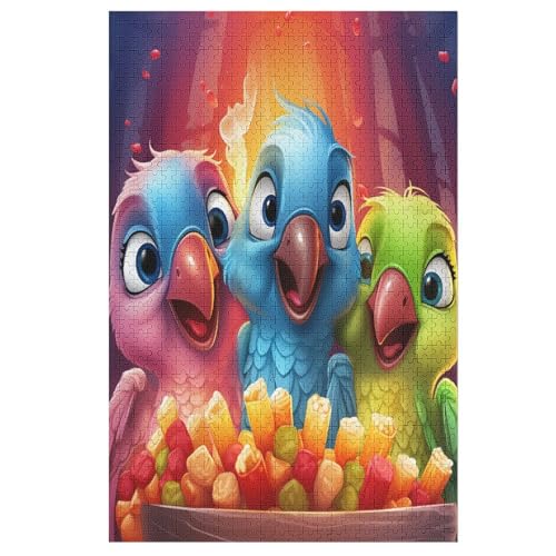 Cute Papagei 1000 Teile Premium-Puzzles Für Erwachsene Kinder- Holzpuzzles Spaß Und Lernspiele - Perfekte Puzzle-Geschenke 78×53cm Cute Papagei 1000 Teile Premium-Puzzles Für Erwachsene Kinder- Holzpuzzles Spaß Und Lernspiele - Perfekte Puzzle-Geschenke 78×53cm von GGJJTT