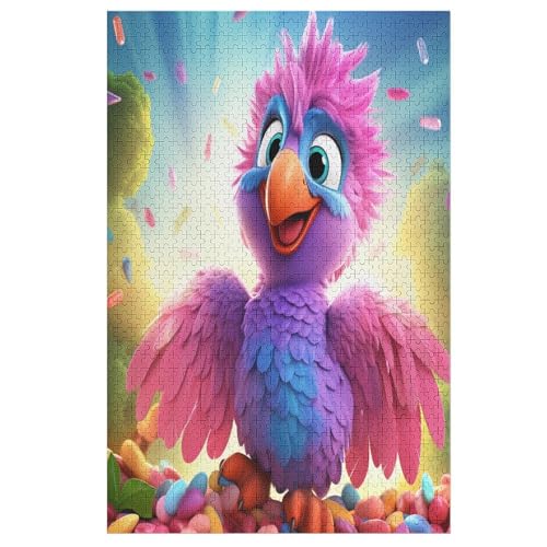 Cute Papagei Puzzle Für Erwachsene 1000 Teile Premium Recyceltes Brett Zum Lernen, Lernspielzeug, Familienspiele Kinder Holzpuzzle 78×53cm Cute Papagei Puzzle Für Erwachsene 1000 Teile Premium Recyceltes Brett Zum Lernen, Lernspielzeug, Familienspiele Kinder Holzpuzzle 78×53cm von GGJJTT
