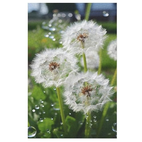 DandeLöwe Puzzle Für Erwachsene 1000 Teile Premium 100% Recyceltes Brett Zum Lernen, Lernspielzeug, Familienspiele Kinder Holzpuzzle （78×53cm） von GGJJTT