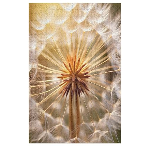 DandeLöwe Puzzle Für Erwachsene 1000 Teile Premium 100% Recyceltes Brett Zum Lernen, Lernspielzeug, Familienspiele Kinder Holzpuzzle （78×53cm） von GGJJTT