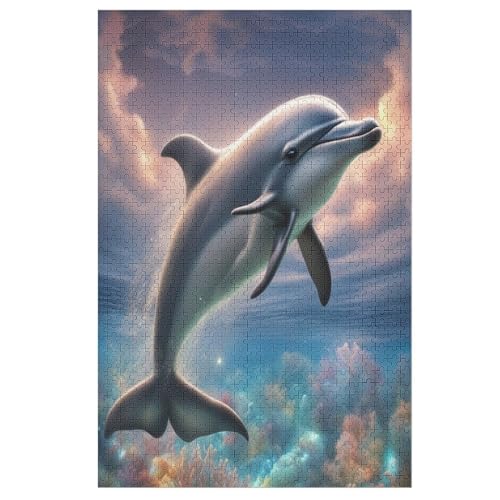 Delfin -Puzzle, 1000 Teile,Holzpuzzle Für Erwachsene Kinder, Lustiges Spielzeug, Denkspiel, Bildungsspiel, 78×53cm Delfin -Puzzle, 1000 Teile,Holzpuzzle Für Erwachsene Kinder, Lustiges Spielzeug, Denkspiel, Bildungsspiel, 78×53cm von GGJJTT