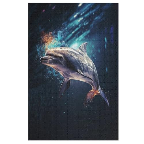 Delfins -Puzzle, 1000 Teile,Holzpuzzle Für Erwachsene Kinder, Lustiges Spielzeug, Denkspiel, Bildungsspiel, 78×53cm Delfins -Puzzle, 1000 Teile,Holzpuzzle Für Erwachsene Kinder, Lustiges Spielzeug, Denkspiel, Bildungsspiel, 78×53cm von GGJJTT