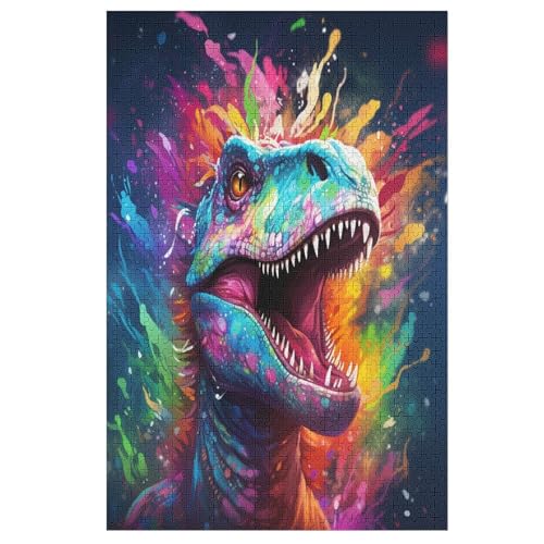 Dinosaurier 1000 Teile Puzzles Für Erwachsene, Impossible Puzzle, Geschicklichkeitsspiel Für Die Ganze Familie, Kinder Holzpuzzle 78×53cm Dinosaurier 1000 Teile Puzzles Für Erwachsene, Impossible Puzzle, Geschicklichkeitsspiel Für Die Ganze Familie, Kinder Holzpuzzle 78×53cm von GGJJTT