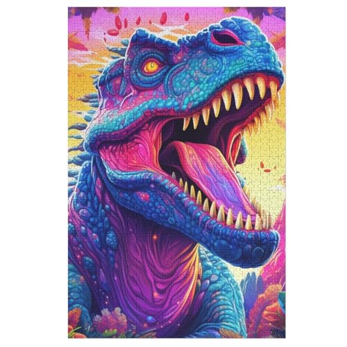Dinosaurier 1000 Teile Puzzles Für Erwachsene, Impossible Puzzle, Geschicklichkeitsspiel Für Die Ganze Familie, Kinder Holzpuzzle 78×53cm Dinosaurier 1000 Teile Puzzles Für Erwachsene, Impossible Puzzle, Geschicklichkeitsspiel Für Die Ganze Familie, Kinder Holzpuzzle 78×53cm von GGJJTT
