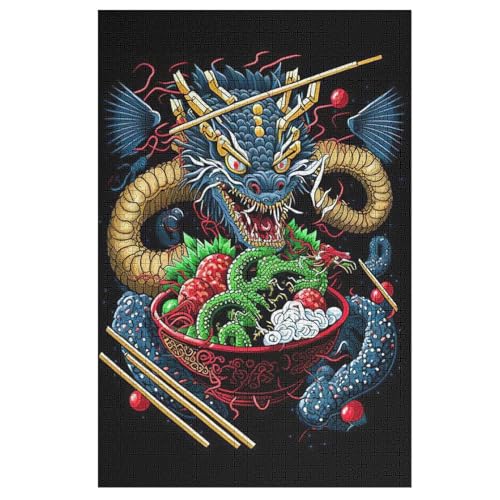 Drache Holzpuzzle 1000 Teile Klassische Puzzles Erwachsene Kinder Puzzle DIY Kit Holzspielzeug Einzigartiges Geschenk 78×53cm Drache Holzpuzzle 1000 Teile Klassische Puzzles Erwachsene Kinder Puzzle DIY Kit Holzspielzeug Einzigartiges Geschenk 78×53cm von GGJJTT