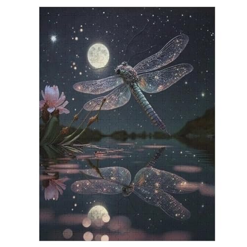 Drachefly 500 Teile Premium-Puzzles Für Erwachsene Kinder- Holzpuzzles Spaß Und Lernspiele - Perfekte Puzzle-Geschenke （55×41cm） von GGJJTT
