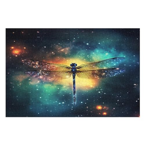 Drachefly Puzzle Für Erwachsene 1000 Teile Premium 100% Recyceltes Brett Zum Lernen, Lernspielzeug, Familienspiele Kinder Holzpuzzle （75×50cm） von GGJJTT