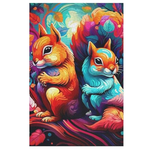 Eichhörnchen -Puzzle, 1000 Teile,Holzpuzzle Für Erwachsene Kinder, Lustiges Spielzeug, Denkspiel, Bildungsspiel, 78×53cm Eichhörnchen -Puzzle, 1000 Teile,Holzpuzzle Für Erwachsene Kinder, Lustiges Spielzeug, Denkspiel, Bildungsspiel, 78×53cm von GGJJTT