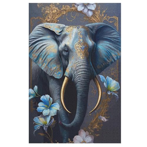 Elefant 1000 Teile Puzzles Für Erwachsene Holzpuzzle Familienpuzzlespiel Stressabbau-Puzzle Für Erwachsene Kinder Ab 12 Jahren 78×53cm Elefant 1000 Teile Puzzles Für Erwachsene Holzpuzzle Familienpuzzlespiel Stressabbau-Puzzle Für Erwachsene Kinder Ab 12 Jahren 78×53cm von GGJJTT