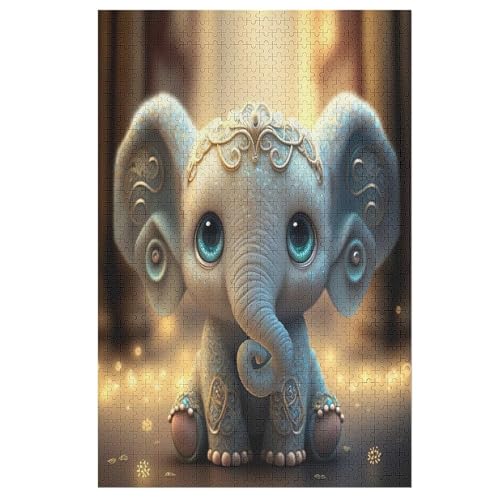 Elefant Puzzles 1000 Teile Erwachsener Kniffel Spaß Für Die Ganze Familie, Holzpuzzle Kinder Erwachsene, Impossible Puzzle Schwer 78×53cm Elefant Puzzles 1000 Teile Erwachsener Kniffel Spaß Für Die Ganze Familie, Holzpuzzle Kinder Erwachsene, Impossible Puzzle Schwer 78×53cm von GGJJTT