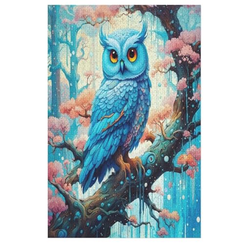 Eule Holzpuzzle 1000 Teile, Knobelspiele Für Erwachsene, Teenager, Puzzles Unmögliche - Kinder Puzzle Zimmer Deko 78×53cm Eule Holzpuzzle 1000 Teile, Knobelspiele Für Erwachsene, Teenager, Puzzles Unmögliche - Kinder Puzzle Zimmer Deko 78×53cm von GGJJTT