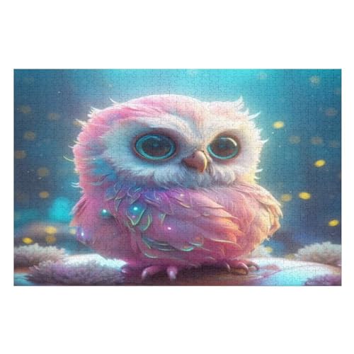 Eule Holzpuzzle 1000 Teile Klassische Puzzles Erwachsene Kinder Puzzle DIY Kit Holzspielzeug Einzigartiges Geschenk 75×50cm Eule Holzpuzzle 1000 Teile Klassische Puzzles Erwachsene Kinder Puzzle DIY Kit Holzspielzeug Einzigartiges Geschenk 75×50cm von GGJJTT