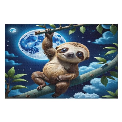 Faultier Puzzle 1000 Teile, Holzpuzzle Für Erwachsene Kinder, Impossible Puzzles, Geschicklichkeitsspiel Für Die Ganze Familie 75×50cm Faultier Puzzle 1000 Teile, Holzpuzzle Für Erwachsene Kinder, Impossible Puzzles, Geschicklichkeitsspiel Für Die Ganze Familie 75×50cm von GGJJTT
