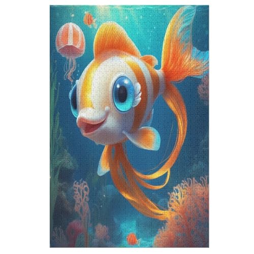 Fisch Puzzle 1000 Teile, Holzpuzzle Herausforderndes Geschicklichkeitsspiel Für Die Ganze Familie, Kinder Erwachsenenpuzzle Ab 12 Jahren 78×53cm Fisch Puzzle 1000 Teile, Holzpuzzle Herausforderndes Geschicklichkeitsspiel Für Die Ganze Familie, Kinder Erwachsenenpuzzle Ab 12 Jahren 78×53cm von GGJJTT