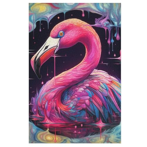 Flamingo Holzpuzzle 1000 Teile Klassische Puzzles Erwachsene Kinder Puzzle DIY Kit Holzspielzeug Einzigartiges Geschenk 78×53cm Flamingo Holzpuzzle 1000 Teile Klassische Puzzles Erwachsene Kinder Puzzle DIY Kit Holzspielzeug Einzigartiges Geschenk 78×53cm von GGJJTT