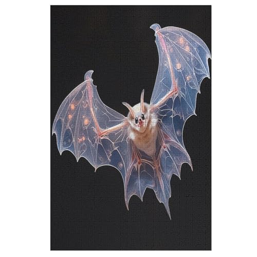 Fledermaus -Puzzle, 1000 Teile,Holzpuzzle Für Erwachsene Kinder, Lustiges Spielzeug, Denkspiel, Bildungsspiel, 78×53cm Fledermaus -Puzzle, 1000 Teile,Holzpuzzle Für Erwachsene Kinder, Lustiges Spielzeug, Denkspiel, Bildungsspiel, 78×53cm von GGJJTT