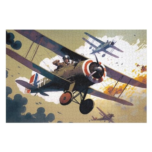 Flugzeug 1000 Teile Puzzles Für Erwachsene, Impossible Puzzle, Geschicklichkeitsspiel Für Die Ganze Familie, Kinder Holzpuzzle 75×50cm Flugzeug 1000 Teile Puzzles Für Erwachsene, Impossible Puzzle, Geschicklichkeitsspiel Für Die Ganze Familie, Kinder Holzpuzzle 75×50cm von GGJJTT