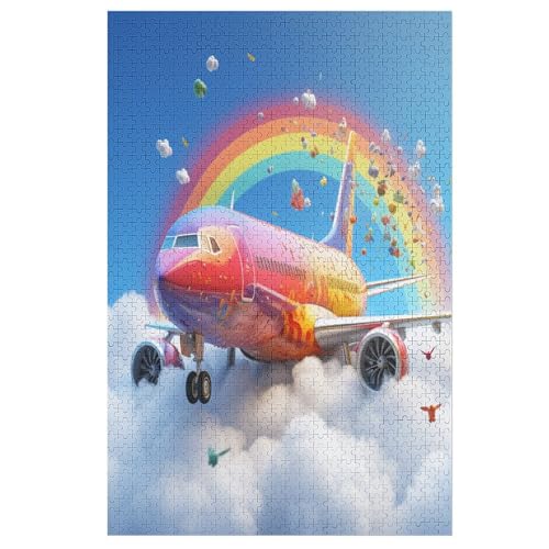 Flugzeug Holzpuzzle 1000 Teile Klassische Puzzles Erwachsene Kinder Puzzle DIY Kit Holzspielzeug Einzigartiges Geschenk 78×53cm Flugzeug Holzpuzzle 1000 Teile Klassische Puzzles Erwachsene Kinder Puzzle DIY Kit Holzspielzeug Einzigartiges Geschenk 78×53cm von GGJJTT