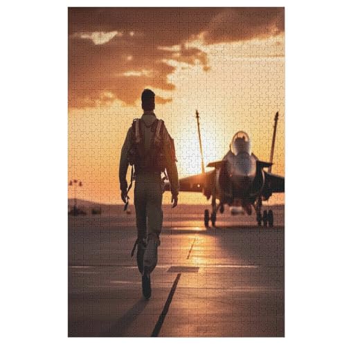 Flugzeug Kämpfer -Puzzle, 1000 Teile,Holzpuzzle Für Erwachsene Kinder, Lustiges Spielzeug, Denkspiel, Bildungsspiel, 78×53cm Flugzeug Kämpfer -Puzzle, 1000 Teile,Holzpuzzle Für Erwachsene Kinder, Lustiges Spielzeug, Denkspiel, Bildungsspiel, 78×53cm von GGJJTT