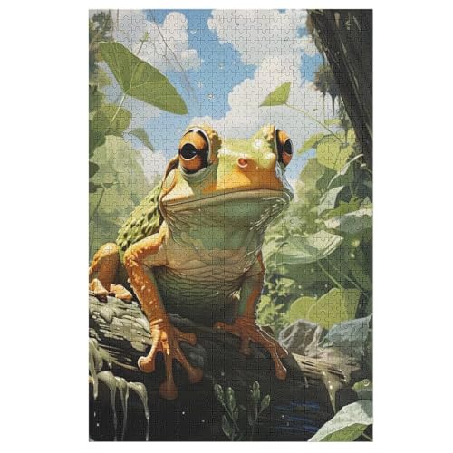 Frosch -Puzzle, 1000 Teile,Holzpuzzle Für Erwachsene Kinder, Lustiges Spielzeug, Denkspiel, Bildungsspiel, 78×53cm Frosch -Puzzle, 1000 Teile,Holzpuzzle Für Erwachsene Kinder, Lustiges Spielzeug, Denkspiel, Bildungsspiel, 78×53cm von GGJJTT