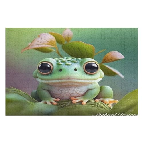 Frosch -Puzzle, 1000 Teile,Holzpuzzle Für Erwachsene Kinder, Lustiges Spielzeug, Denkspiel, Bildungsspiel, 75×50cm Frosch -Puzzle, 1000 Teile,Holzpuzzle Für Erwachsene Kinder, Lustiges Spielzeug, Denkspiel, Bildungsspiel, 75×50cm von GGJJTT
