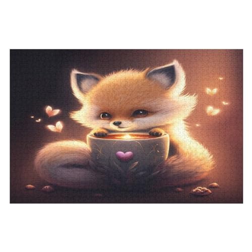 Fuchs Holzpuzzle Erwachsene - 1000 Teiliges Jigsaw Knobelspiel - Puzzle Für Erwachsene & Kinder - Outdoor & Reisespielzeug 75×50cm Fuchs Holzpuzzle Erwachsene - 1000 Teiliges Jigsaw Knobelspiel - Puzzle Für Erwachsene & Kinder - Outdoor & Reisespielzeug 75×50cm von GGJJTT