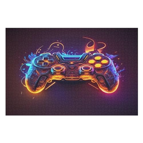 Gamecontroller Puzzle 1000 Teile, Holzpuzzle Herausforderndes Geschicklichkeitsspiel Kinder Erwachsenenpuzzle Ab 12 Jahren 75×50cm Gamecontroller Puzzle 1000 Teile, Holzpuzzle Herausforderndes Geschicklichkeitsspiel Kinder Erwachsenenpuzzle Ab 12 Jahren 75×50cm von GGJJTT