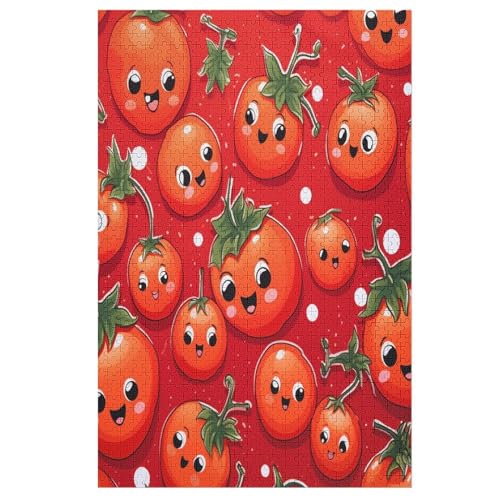Gemüse Tomaten Puzzle 1000 Teile, Holzpuzzle Herausforderndes Geschicklichkeitsspiel, Kinder Erwachsenenpuzzle Ab 12 Jahren 78×53cm von GGJJTT