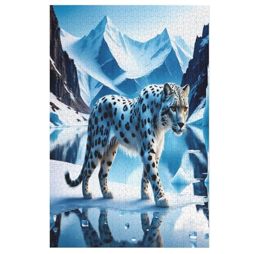 Gepard -Puzzle, 1000 Teile,Holzpuzzle Für Erwachsene Kinder, Lustiges Spielzeug, Denkspiel, Bildungsspiel, （78×53cm） von GGJJTT