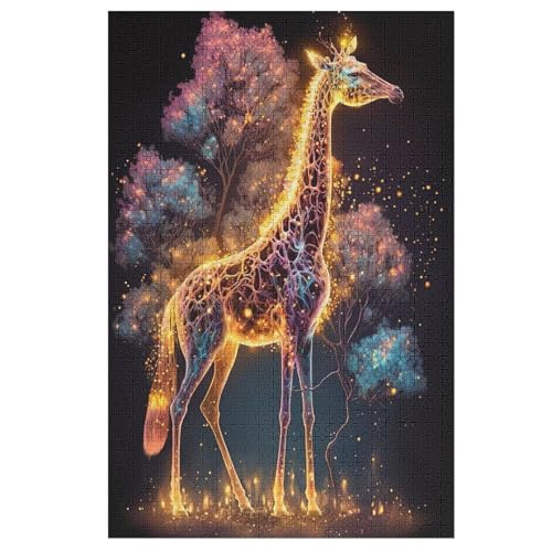 Giraffe Holzpuzzle 1000 Teile Klassische Puzzles Erwachsene Kinder Puzzle DIY Kit Holzspielzeug Einzigartiges Geschenk 78×53cm Giraffe Holzpuzzle 1000 Teile Klassische Puzzles Erwachsene Kinder Puzzle DIY Kit Holzspielzeug Einzigartiges Geschenk 78×53cm von GGJJTT