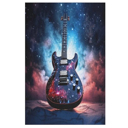 Gitarre -Puzzle, 1000 Teile,Holzpuzzle Für Erwachsene Kinder, Lustiges Spielzeug, Denkspiel, Bildungsspiel, 78×53cm Gitarre -Puzzle, 1000 Teile,Holzpuzzle Für Erwachsene Kinder, Lustiges Spielzeug, Denkspiel, Bildungsspiel, 78×53cm von GGJJTT