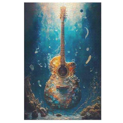 Gitarre -Puzzle, 1000 Teile,Holzpuzzle Für Erwachsene Kinder, Lustiges Spielzeug, Denkspiel, Bildungsspiel, 78×53cm Gitarre -Puzzle, 1000 Teile,Holzpuzzle Für Erwachsene Kinder, Lustiges Spielzeug, Denkspiel, Bildungsspiel, 78×53cm von GGJJTT