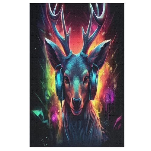Holzpuzzle 1000 Teile, Animal Hirsch Puzzles Erwachsene Und Kinder, Am Besten Für Die Familienspielsammlung 78×53cm Holzpuzzle 1000 Teile, Animal Hirsch Puzzles Erwachsene Und Kinder, Am Besten Für Die Familienspielsammlung 78×53cm von GGJJTT