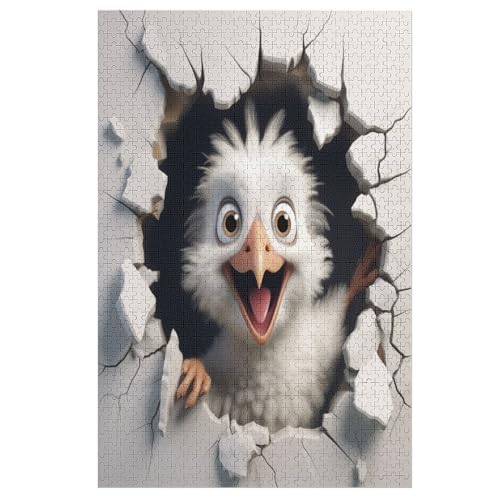 Holzpuzzle Bird Puzzle 1000 Teile Erwachsene Klassische Pädagogisches Spielzeug Kinder Lernspiel Herausforderndes Puzzles Raumdekoration Detailreiches Geschenk （78×53cm） von GGJJTT