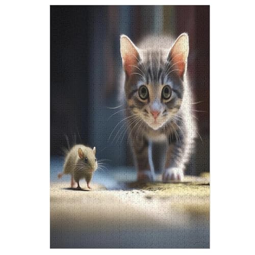 Holzpuzzle Cute Katze Puzzle 1000 Teile Erwachsene Klassische Pädagogisches Spielzeug Kinder Lernspiel Herausforderndes Puzzles 78×53cm Holzpuzzle Cute Katze Puzzle 1000 Teile Erwachsene Klassische Pädagogisches Spielzeug Kinder Lernspiel Herausforderndes Puzzles 78×53cm von GGJJTT