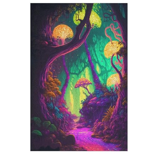 Holzpuzzle Trippy Landschaft Puzzle 1000 Teile Erwachsene Klassische Pädagogisches Spielzeug Kinder Lernspiel Herausforderndes Puzzles 78×53cm Holzpuzzle Trippy Landschaft Puzzle 1000 Teile Erwachsene Klassische Pädagogisches Spielzeug Kinder Lernspiel Herausforderndes Puzzles 78×53cm von GGJJTT