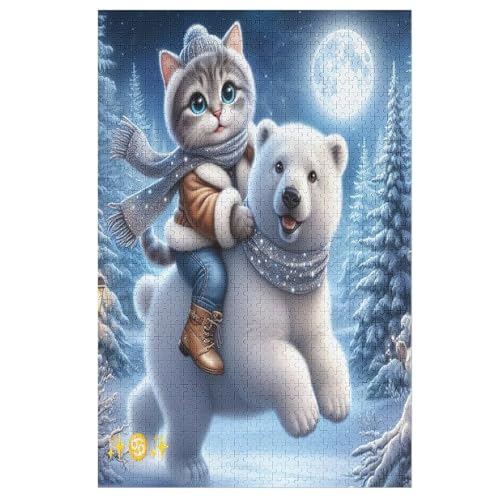 Holzpuzzles 1000 Teile Animal Bär -Puzzle Für Jungen Und Mädchen, Schwierigkeitsgrad, Lernspiele, Familienspielzeug 78×53cm Holzpuzzles 1000 Teile Animal Bär -Puzzle Für Jungen Und Mädchen, Schwierigkeitsgrad, Lernspiele, Familienspielzeug 78×53cm von GGJJTT